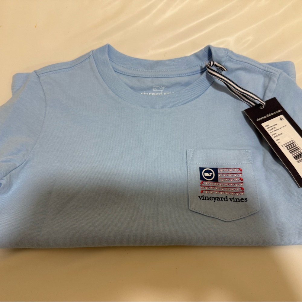 Vineyard Vines Jake blue golf tee NWT 4T SS